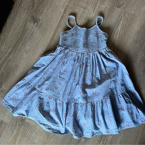Cat & Jack Blue Smocked Tiered Sundress